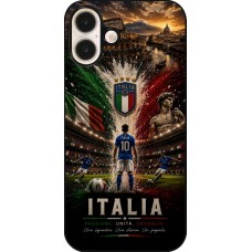 Coque iPhone 16 Plus - Football Italie splash 2026