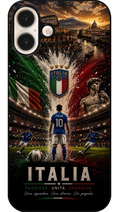 Coque iPhone 16 Plus - Football Italie splash 2026