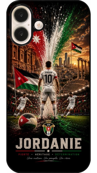 Coque iPhone 16 Plus - Football Jordanie splash 2026