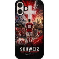 Coque iPhone 16 Plus - Football Schweiz splash 2026