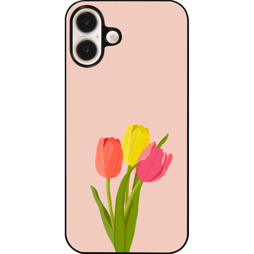 Coque iPhone 16 Plus - Spring 23 tulip trio