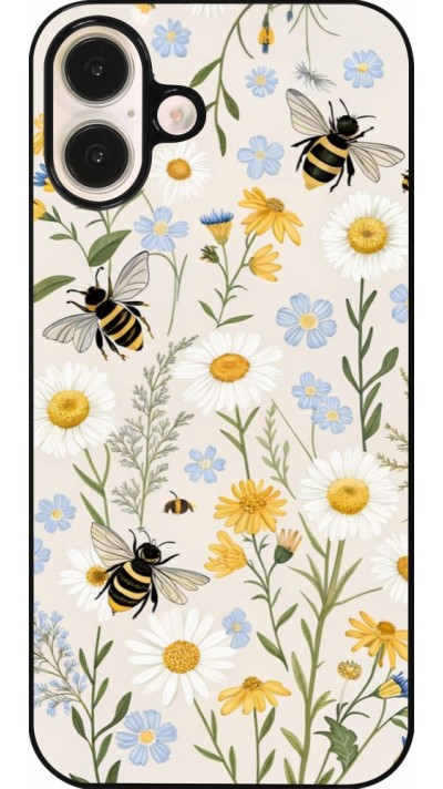 Coque iPhone 16 Plus - Pattern bees 2026