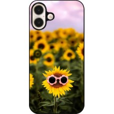 Coque iPhone 16 Plus - Sunflower with glasses 2026