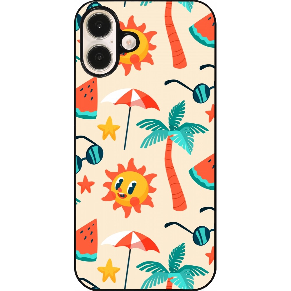 iPhone 16 Plus Case Hülle - Summer 2025 Pattern soleil