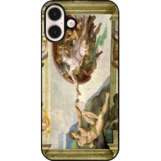 Coque iPhone 16 Plus - Tableau art - La Création d’Adam - Michel-Ange