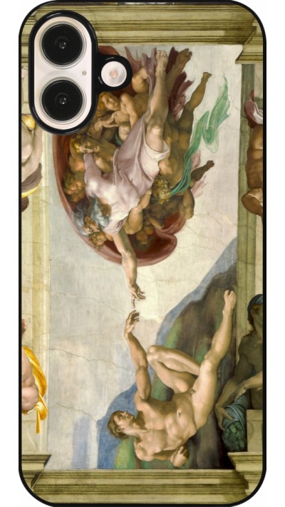 Coque iPhone 16 Plus - Tableau art - La Création d’Adam - Michel-Ange