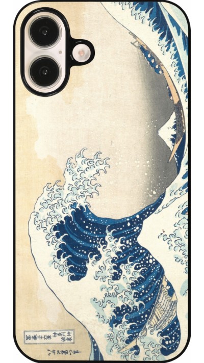 Coque iPhone 16 Plus - Tableau art - La Grande Vague de Kanagawa - Hokusai