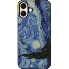 Coque iPhone 16 Plus - Tableau art - La Nuit étoilée - Van Gogh