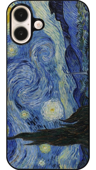 Coque iPhone 16 Plus - Tableau art - La Nuit étoilée - Van Gogh