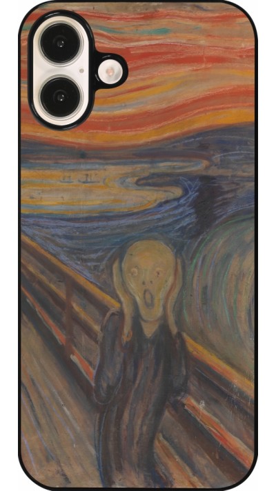 Coque iPhone 16 Plus - Tableau art - Le Cri - Edvard Munch