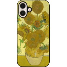 Coque iPhone 16 Plus - Tableau art - Les Tournesols - Van Gogh