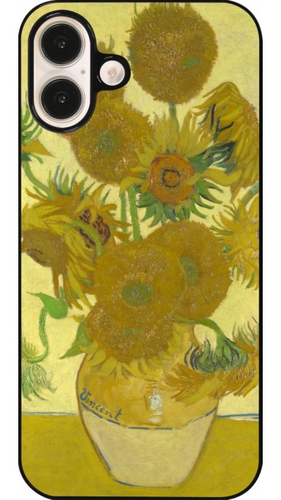 Coque iPhone 16 Plus - Tableau art - Les Tournesols - Van Gogh