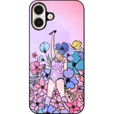 Coque iPhone 16 Plus - Taylor Swift Sketch - Pink