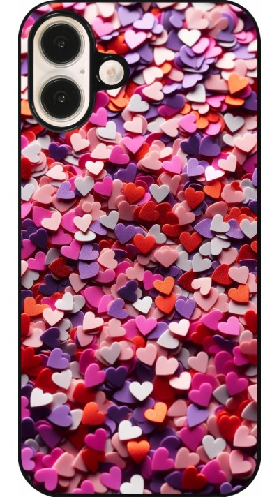 iPhone 16 Plus Case Hülle - Valentin 2025 Konfetti