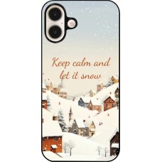 Coque iPhone 16 Plus - Winter 25 Winter Keep calm and let it snow