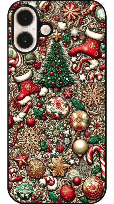 iPhone 16 Plus Case Hülle - Weihnachten 2023 Mikromuster