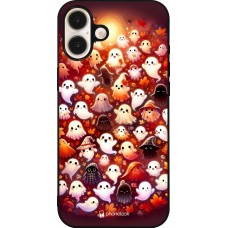 iPhone 16 Plus Case Hülle - Silikon schwarz Gespenster Herbst niedlich