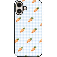iPhone 16 Plus Case Hülle - Silikon schwarz Easter 2026 Pattern carrots
