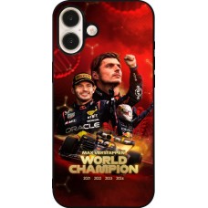 iPhone 16 Plus Case Hülle - Silikon schwarz Max Verstappen Champion 2023