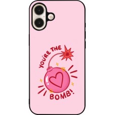 Coque iPhone 16 Plus - Silicone rigide noir Saint Valentines Day 26 You are the bomb