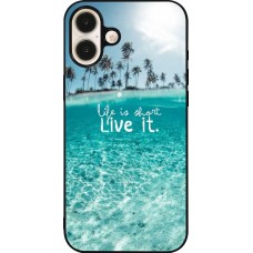 iPhone 16 Plus Case Hülle - Silikon schwarz Summer 18 24