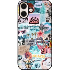 iPhone 16 Plus Case Hülle - Silikon schwarz Summer 20 collage