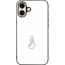 iPhone 16 Plus Case Hülle - Silikon schwarz Valentine 2024 heat by Millennials