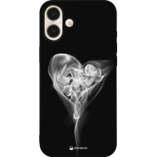 iPhone 16 Plus Case Hülle - Silikon schwarz Valentine 2022 Black Smoke