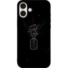 iPhone 16 Plus Case Hülle - Silikon schwarz Vase black