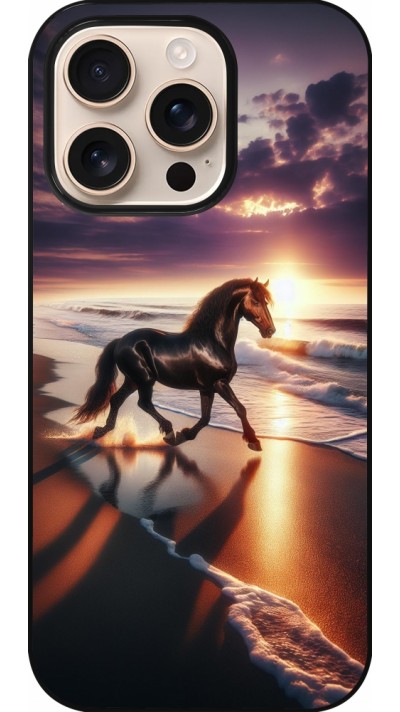 iPhone 16 Pro Case Hülle - Pferd majestätisch Strand