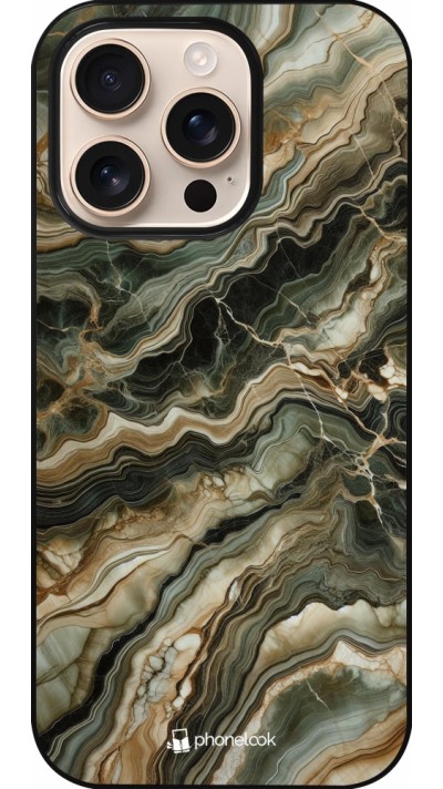 Coque iPhone 16 Pro - Marbre Olive