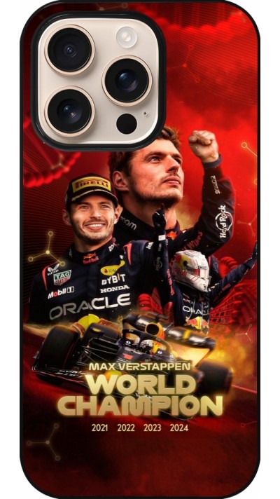 Coque iPhone 16 Pro - Max Verstappen Champion 2023