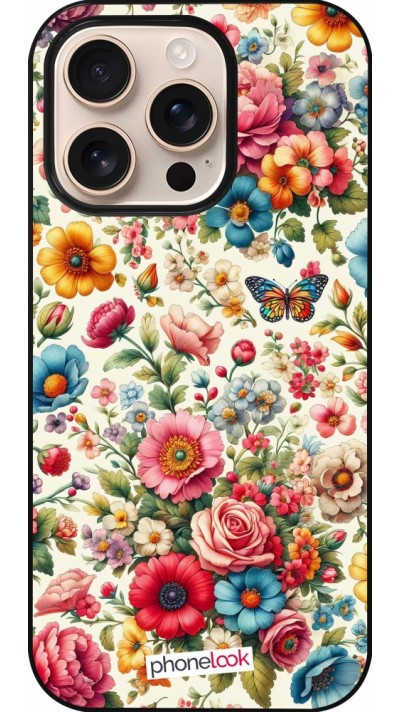 Coque iPhone 16 Pro - Spring 25 printemps fleuri