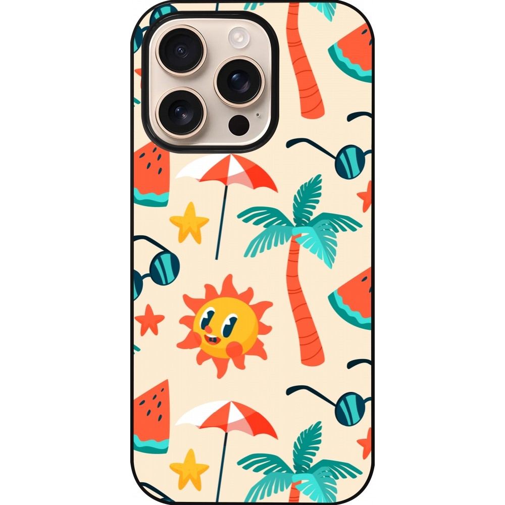 Coque iPhone 16 Pro - Summer 2025 Pattern soleil