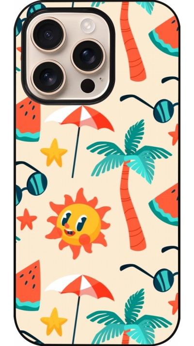 Coque iPhone 16 Pro - Summer 2025 Pattern soleil