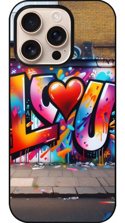Coque iPhone 16 Pro - Valentine 2025 Love U Tag