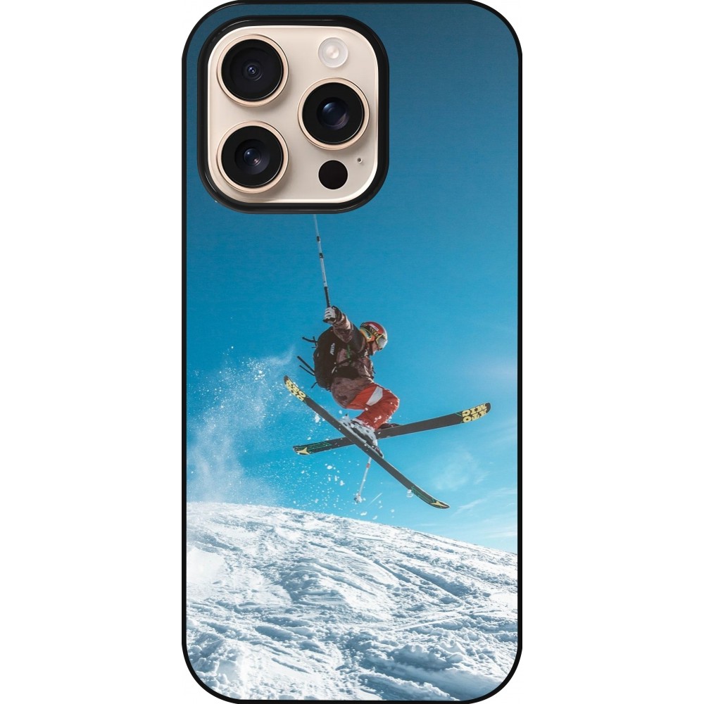 Coque iPhone 16 Pro - Winter 22 Ski Jump