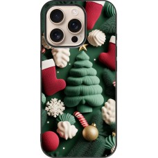 iPhone 16 Pro Case Hülle - Silikon schwarz Christmas 25 Christmas textiles