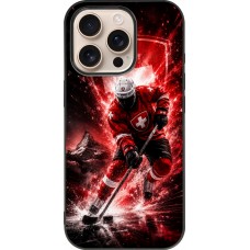 Coque iPhone 16 Pro - Silicone rigide noir Hockey World Championship Player