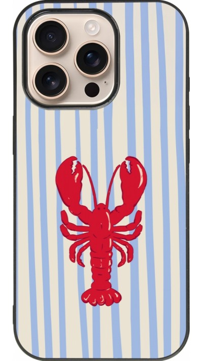 Coque iPhone 16 Pro - Silicone rigide noir Red lobster 2026