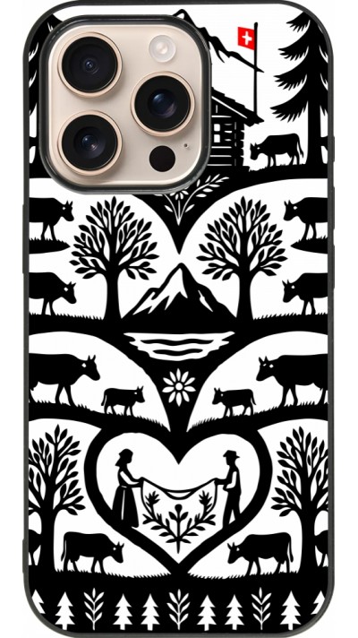 iPhone 16 Pro Case Hülle - Silikon schwarz Poya Schweiz 2