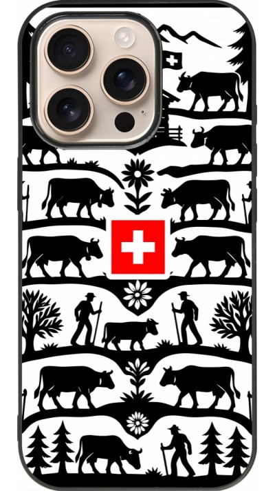 iPhone 16 Pro Case Hülle - Silikon schwarz Poya Schweiz 3