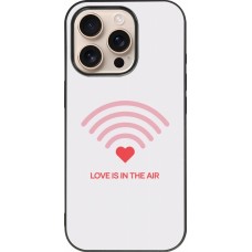 Coque iPhone 16 Pro - Silicone rigide noir Saint Valentines Day 26 Love is in the air