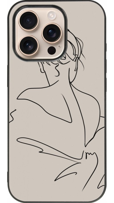 iPhone 16 Pro Case Hülle - Silikon schwarz Salnikova 05