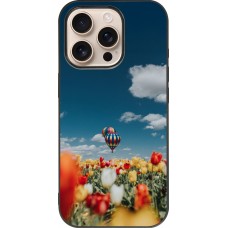 Coque iPhone 16 Pro - Silicone rigide noir Hot air balloon 2026