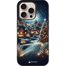 iPhone 16 Pro Case Hülle - Silikon schwarz Weihnachten 2023 Weihnachten steht vor der Tür