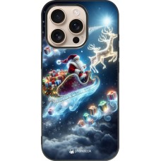 iPhone 16 Pro Case Hülle - Silikon schwarz Weihnachten 2023 Verzauberter Weihnachtsmann