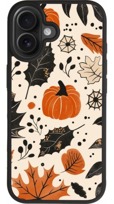 Coque iPhone 17 - Silicone rigide noir Autumn 2024 nature