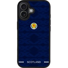 Coque iPhone 17 - Silicone rigide noir Maillot de football Ecosse 2026 personnalisable