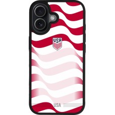 iPhone 17 Case Hülle - Silikon schwarz Vereinigten Staaten 2026 personalisierbares Fussballtrikot